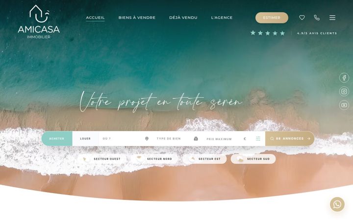 Screenshot of amicasa-immobilier.com