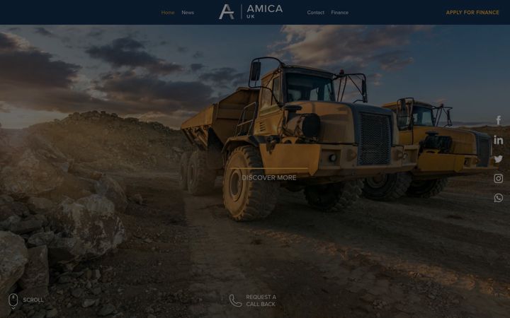 Kuvakaappaus sivustosta amicauk.co.uk