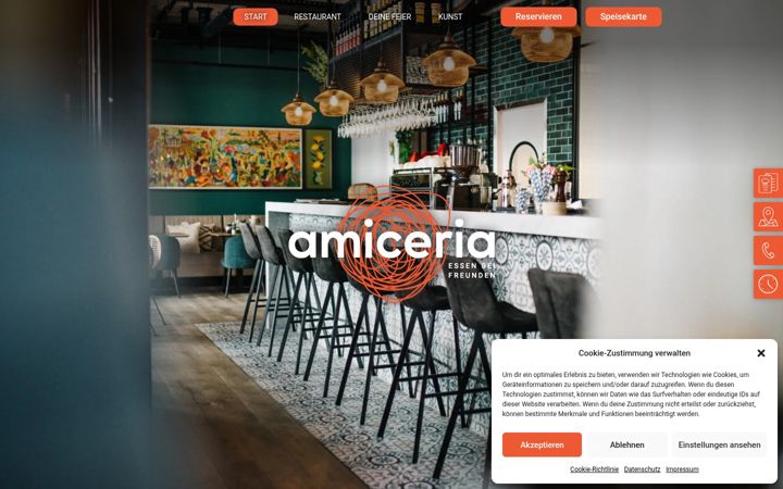 Screenshot of amiceria.de