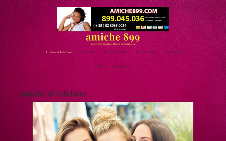 Screenshot of amiche899.com