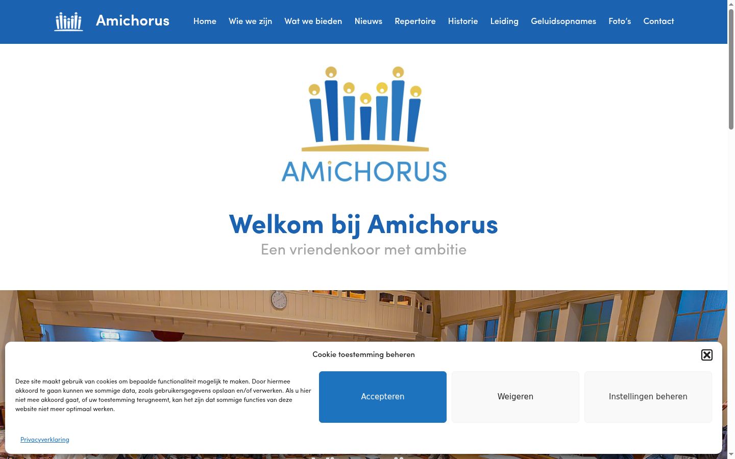 Screenshot des Einwilligungsbanners vor jeglicher Interaktion
