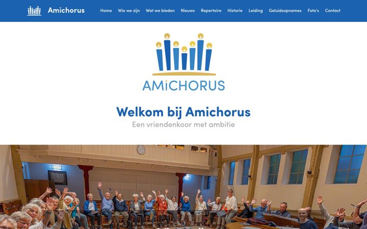 Screenshot of amichorus.nl
