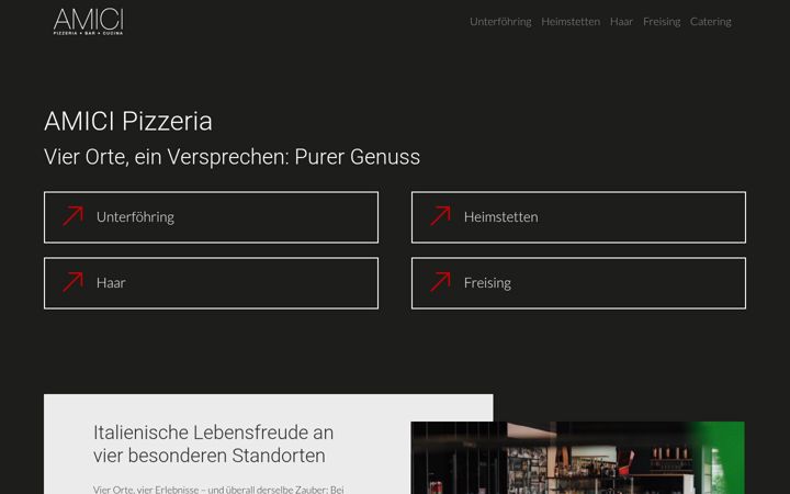 Screenshot of amici-pizzeria.de