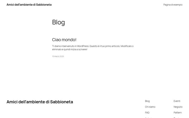 Ekraanipilt saidist amiciambientesabbioneta.it