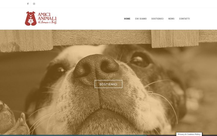 Screenshot of amicianimalifef.it