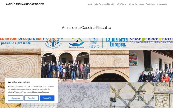Captură de ecran a amicicascinariscatto.com