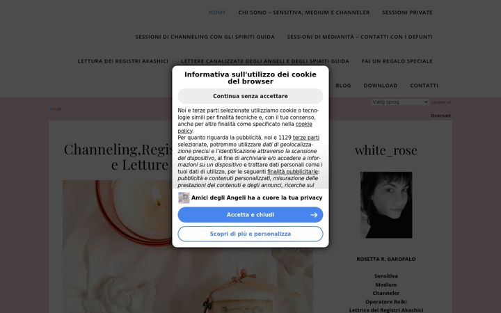 Screenshot of amicidegliangeli.altervista.org
