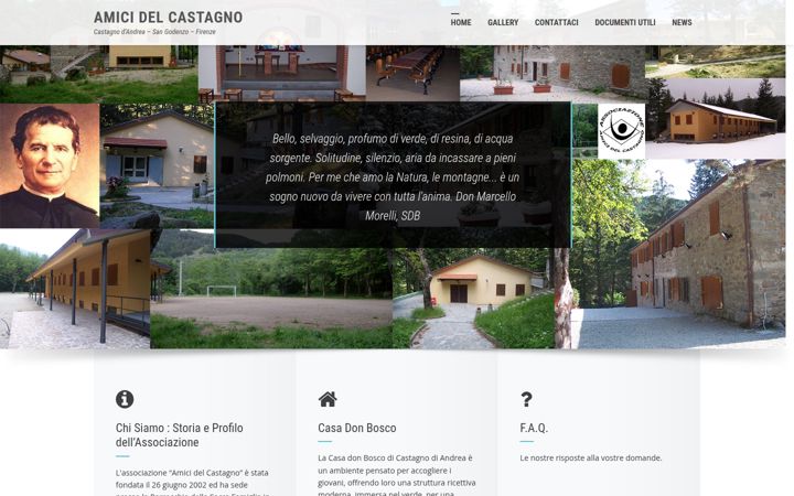 Screenshot of amicidelcastagno.it