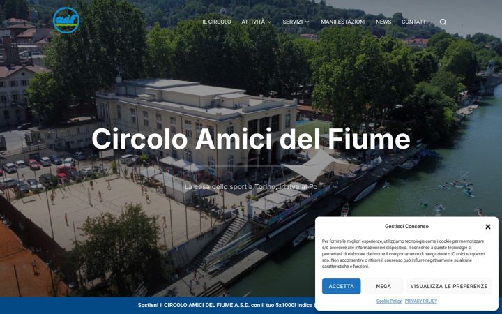 Screenshot stránky amicidelfiume.it