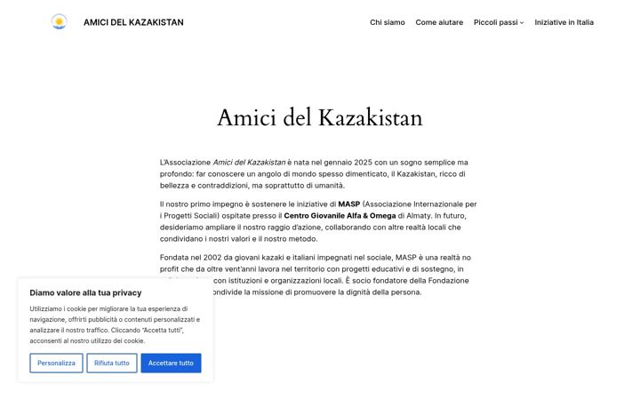 Screenshot of amicidelkazakistan.org