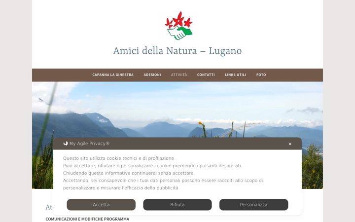 Screenshot stránky amicidellanatura-lugano.ch