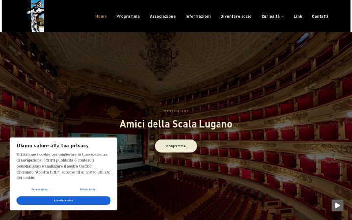 Screenshot stránky amicidellascala.ch