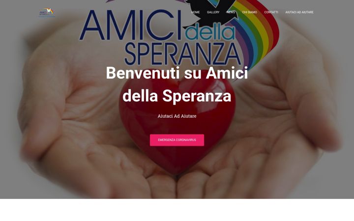 Posnetek zaslona amicidellasperanza.it