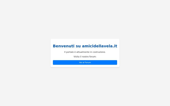 Screenshot of amicidellavela.it