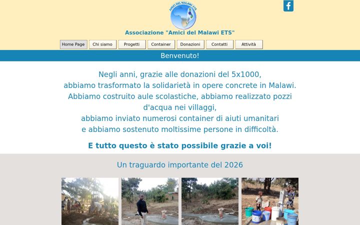 Screenshot of amicidelmalawisora.org