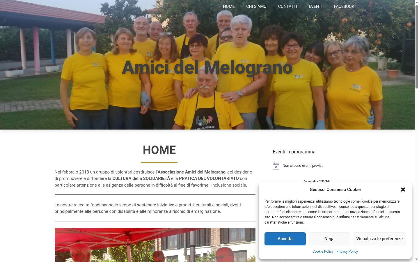 Posnetek zaslona pasice za privolitev, prikazane pred kakršno koli interakcijo