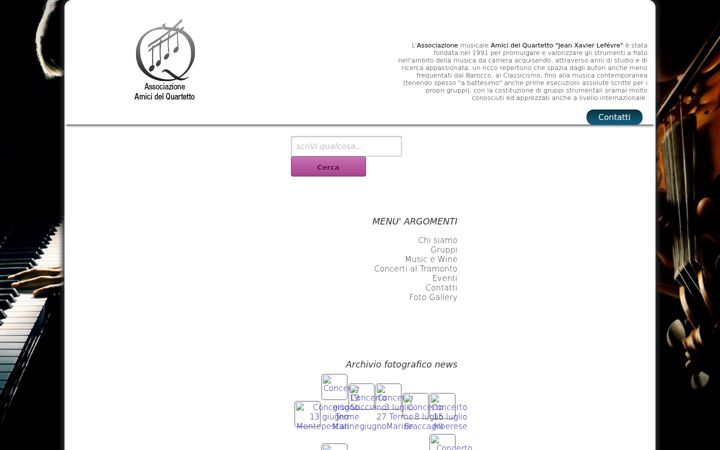 Screenshot of amicidelquartetto.net