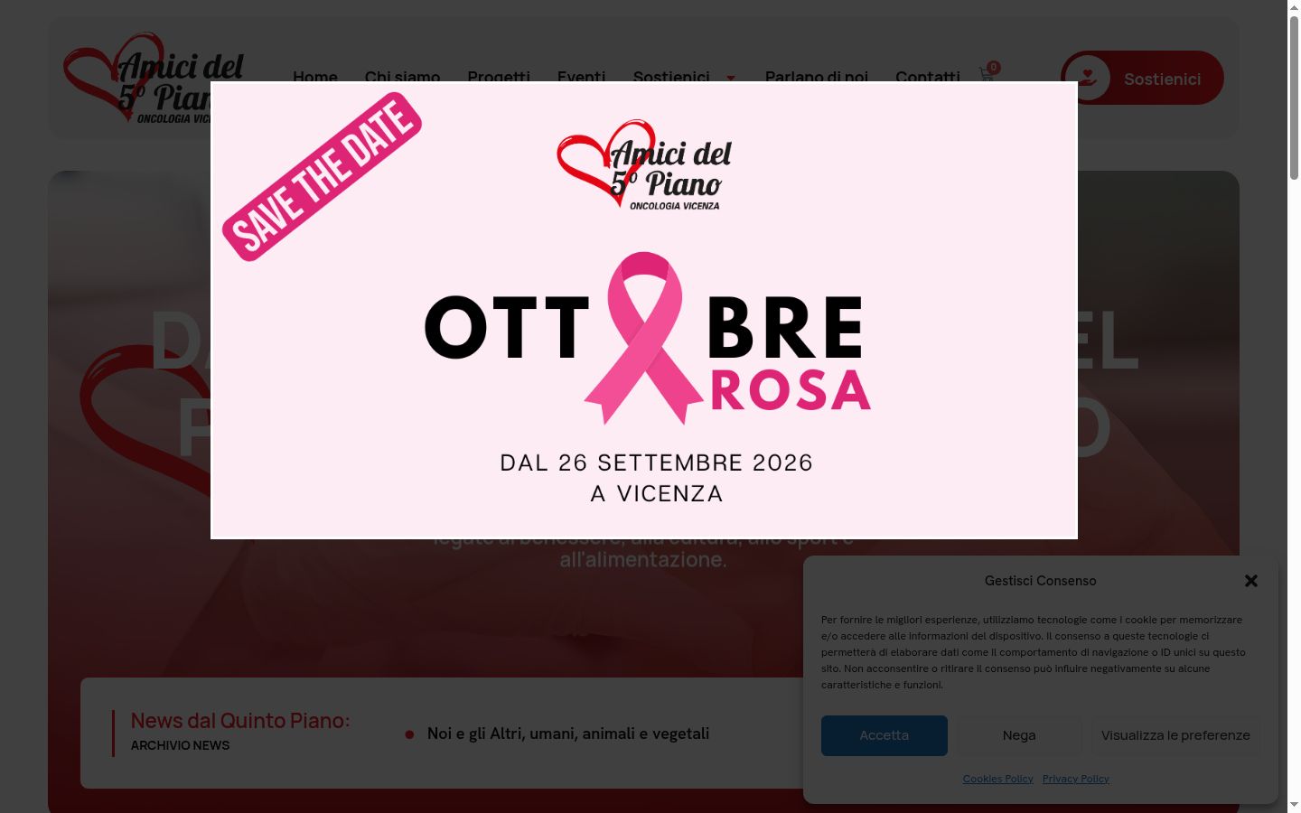 Posnetek zaslona pasice za privolitev, prikazane pred kakršno koli interakcijo
