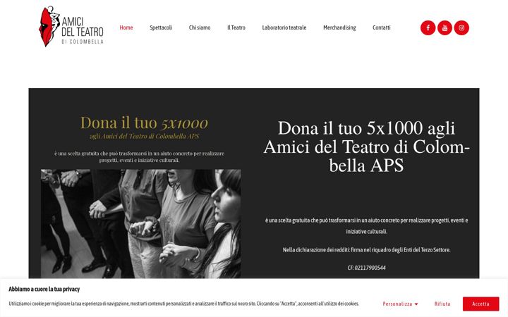 Posnetek zaslona amicidelteatrodicolombella.it