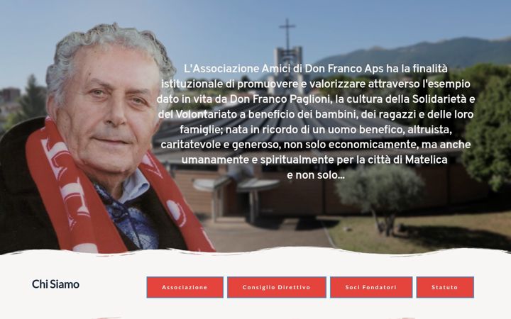 Screenshot of amicididonfrancoaps.it