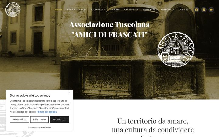 Screenshot of amicidifrascati.it