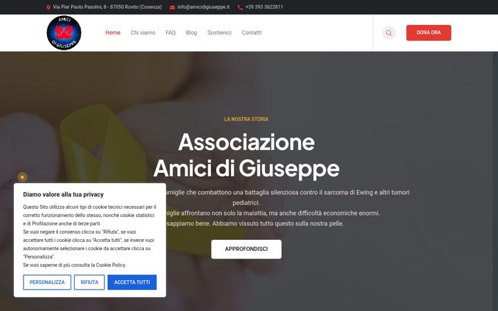 Екранна снимка на amicidigiuseppe.it