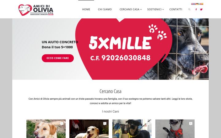 Screenshot of amicidiolivia.it