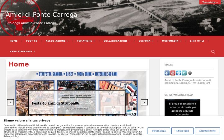 Screenshot of amicidipontecarrega.it