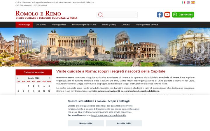 Екранна снимка на amicidiroma.it