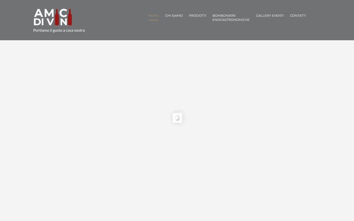 Screenshot of amicidivini.it