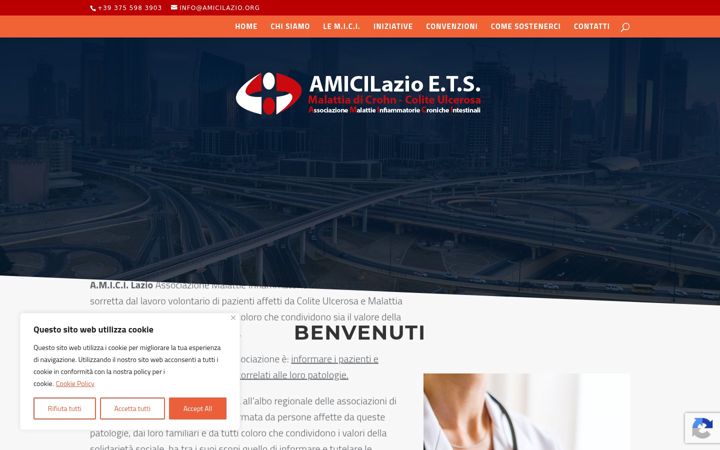 Screenshot of amicilazio.org