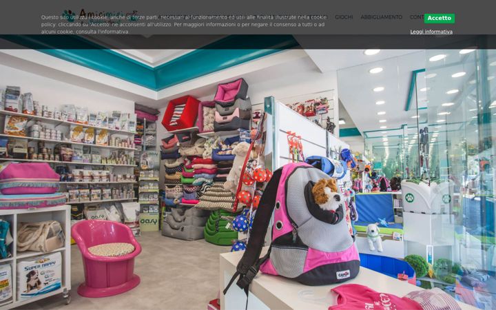 Screenshot of amicimieipetshop.it