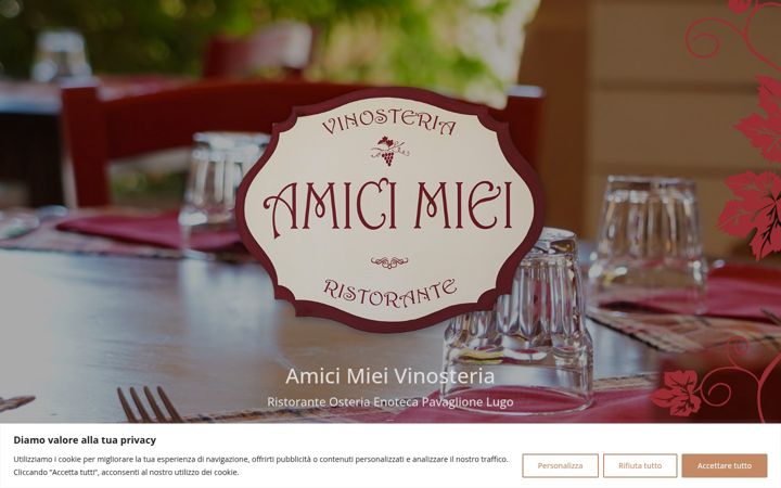 Screenshot of amicimieivinosteria.it