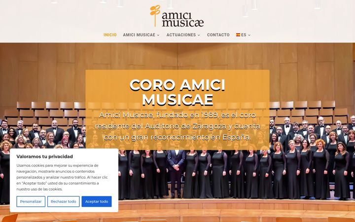 Zrzut ekranu amicimusicae.org