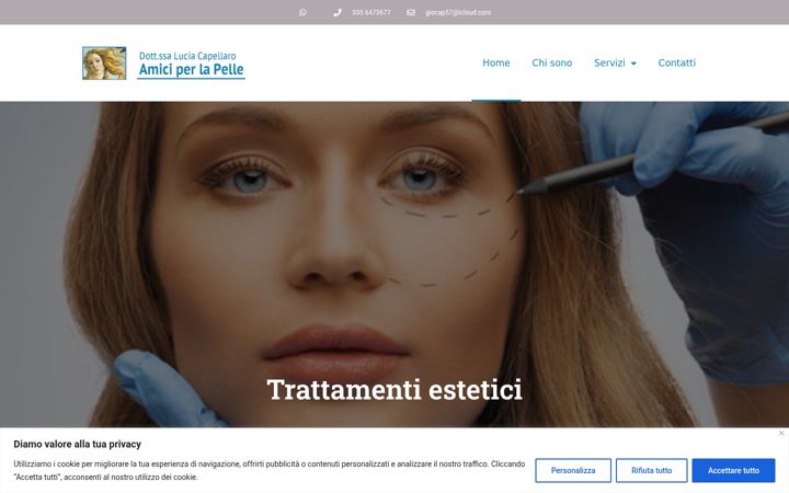 Kuvakaappaus sivustosta amiciperlapellebiella.it
