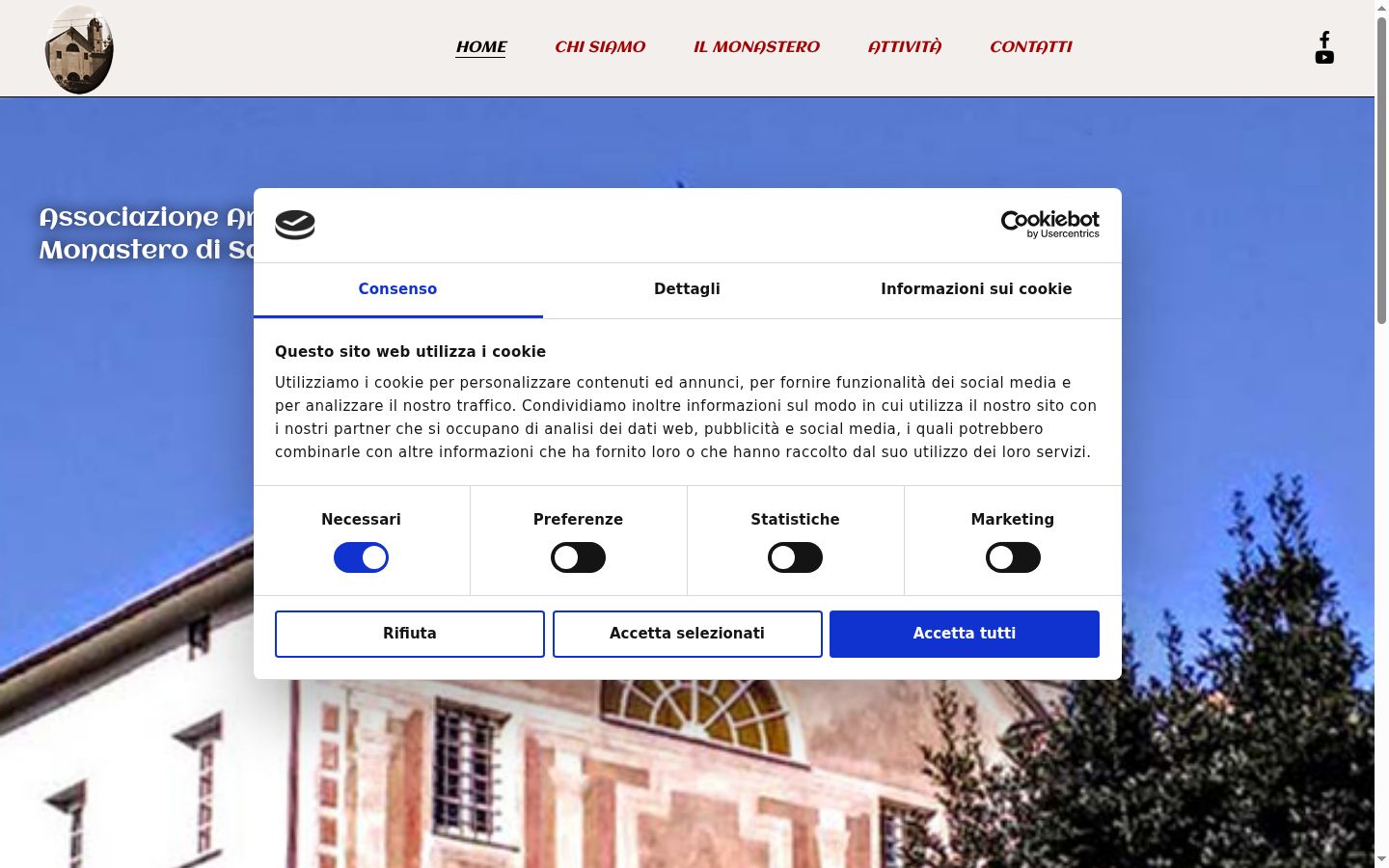 Snímka obrazovky banera súhlasu zobrazeného pred akoukoľvek interakciou