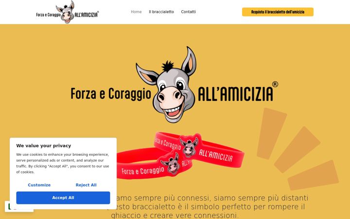 Captură de ecran a amicizia.ch