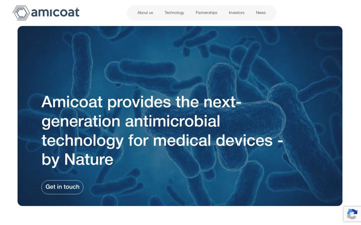 Screenshot of amicoat.com