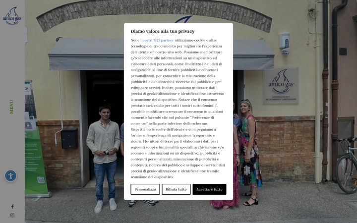 Snimka zaslona za amicogas.it
