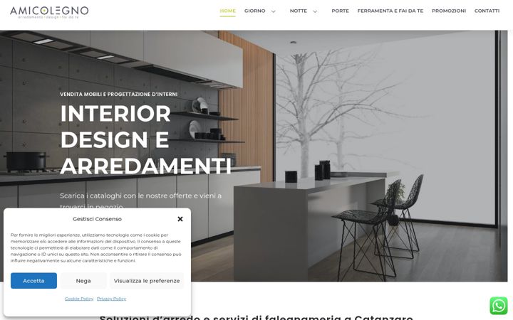 Screenshot of amicolegno.com
