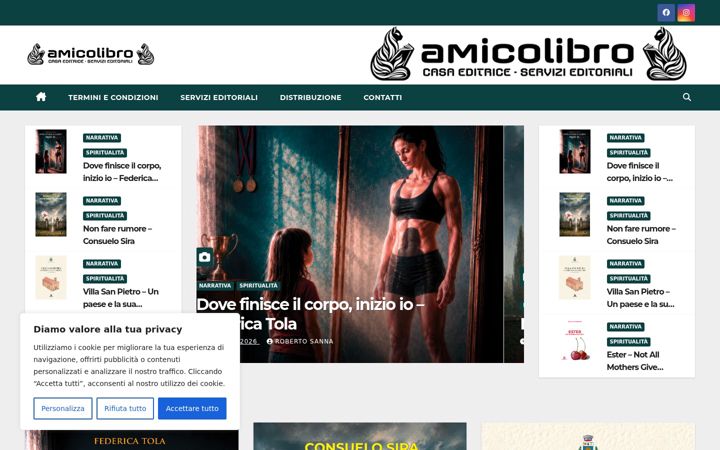 Screenshot of amicolibro.eu