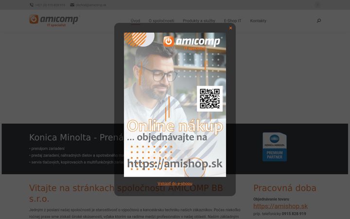 Screenshot di amicomp.sk
