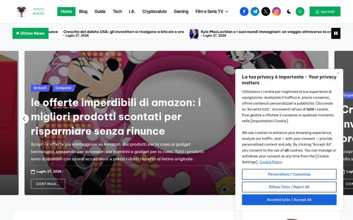 Screenshot of amiconerd.com