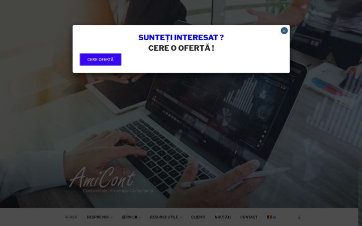 Screenshot of amicont.ro