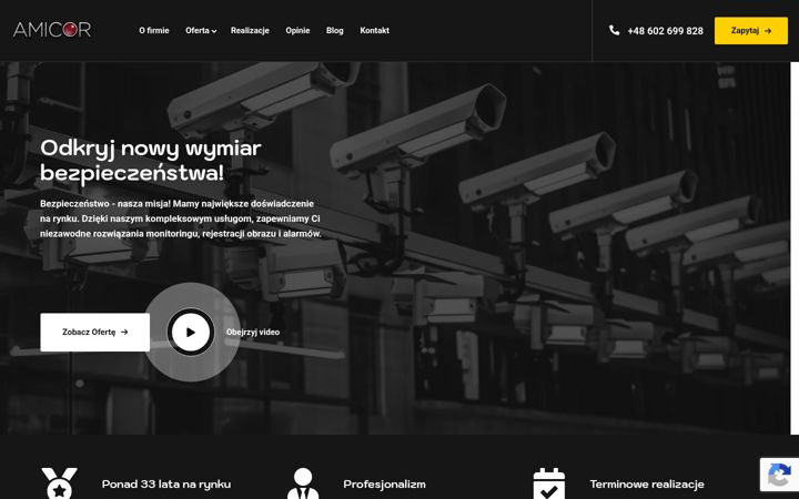 Screenshot of amicor.pl