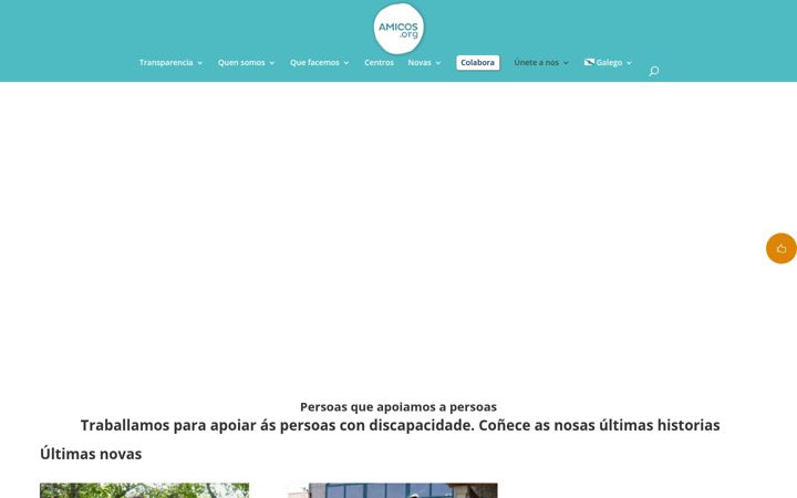 Screenshot of amicos.org