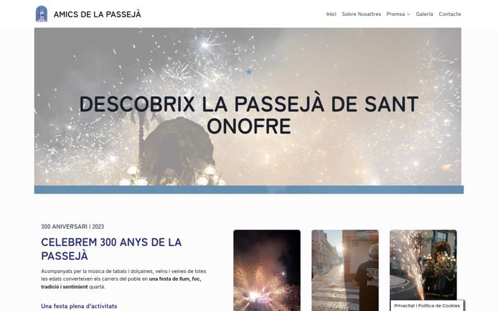 Screenshot of amicsdelapasseja.com