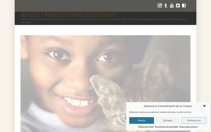 Screenshot of amicsiprotectorsdelsgats.org