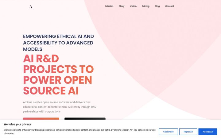 Screenshot of amicus5.com