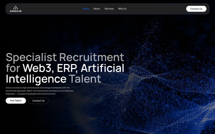 Screenshot of amicusjobs.com